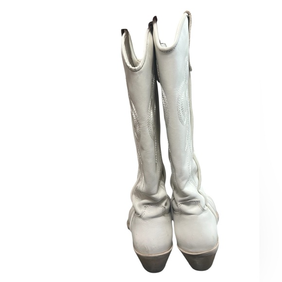 Steve Madden Windie white leather western boots Made in Mexico - Picture 4 of 10